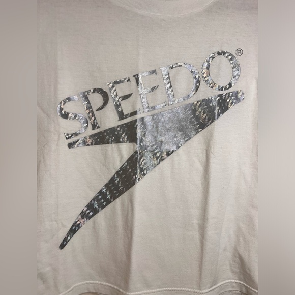 Vintage Speedo crop top short sleeve size medium - Picture 3 of 8